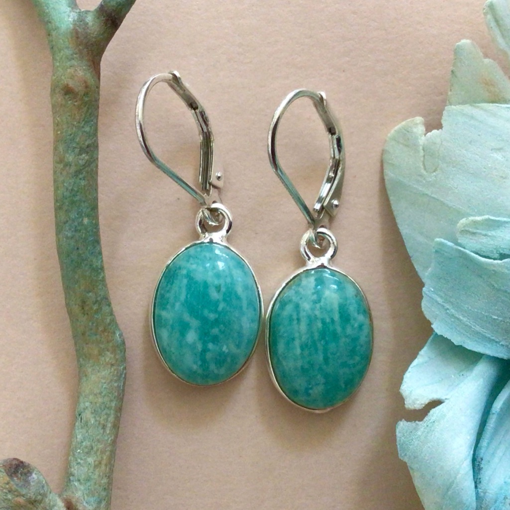 Amazonite Earrings Sundance Charm Sterling Silver